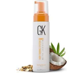 GK HAIR Global Keratin Volumizing Hair Styling Mousse 8.5 Fl Oz 250ml - Enhances Curls and Adds Volume with Medium Hold and Boosts Shine Moisturizing Blow Dry Frizz Control Foam for All Hair Types - Unisex