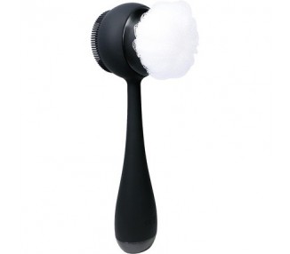PMD Clean Body Smart Body Cleansing Device with Silicone Brush and Three Interchangeable Attachments Black