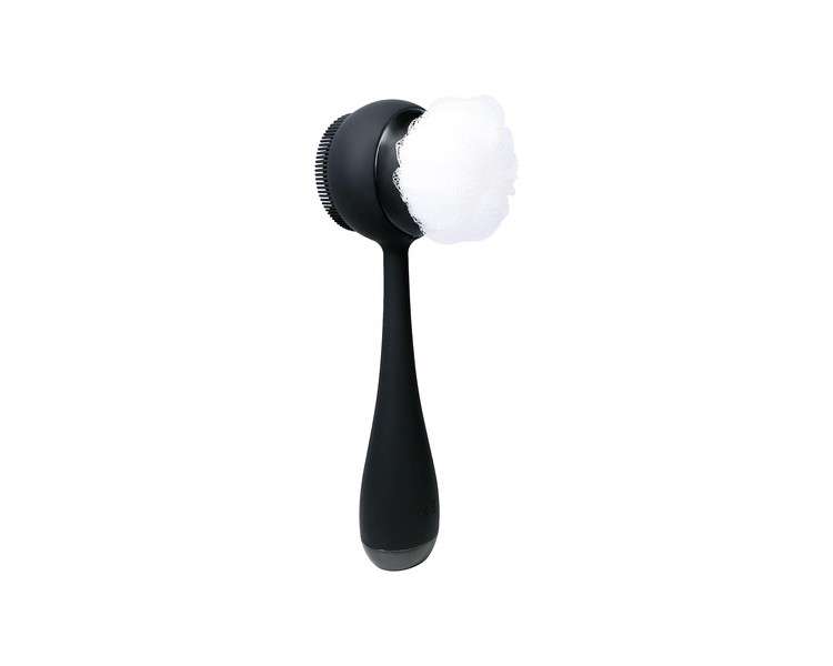 PMD Clean Body Smart Body Cleansing Device with Silicone Brush and Three Interchangeable Attachments Black