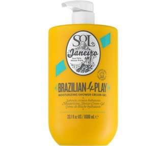 SOL DE JANEIRO Brazilian 4 Play Moisturizing Shower Cream Gel Body Wash 1 Liter Coconut