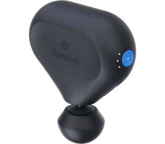 Theragun Mini 2.0 Portable Percussive Massage Device with QuietForce Technology and 3 Foam Attachments Black