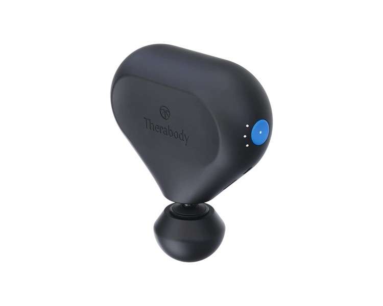 Theragun Mini 2.0 Portable Percussive Massage Device with QuietForce Technology and 3 Foam Attachments Black