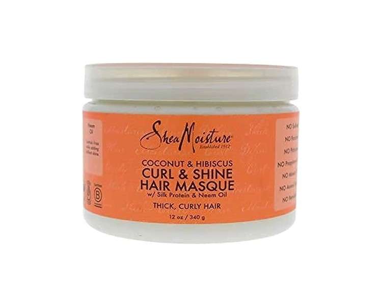 Shea Moisture Coconut and Hibiscus Curl and Shine Hair Masque 12oz