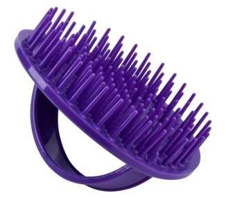 Denman Purple Scalp Massager and Detangling Hair Brush for Thick or Thin Hair Curly or Straight Hair - Shower or Bath - Head and Beard Scrubber - Women and Men D6