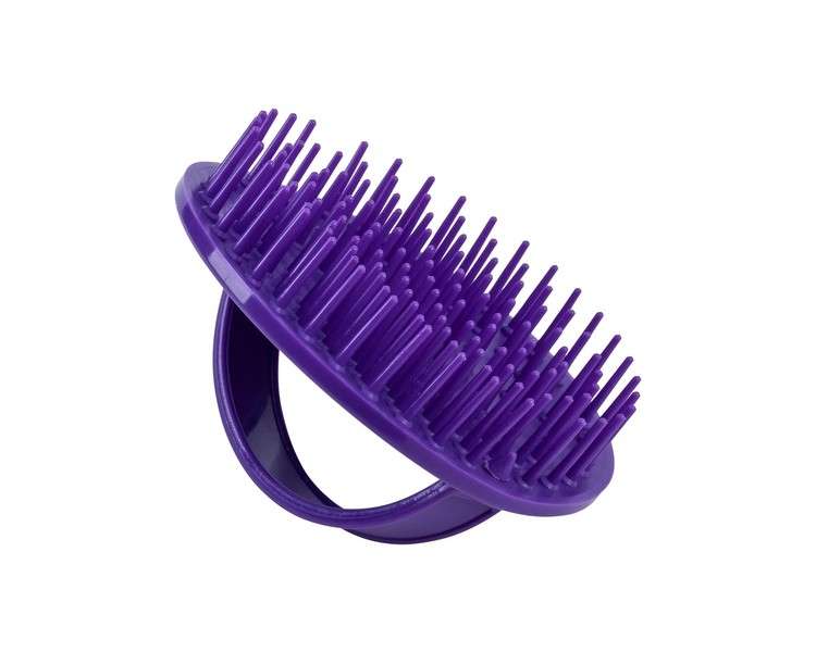 Denman Purple Scalp Massager and Detangling Hair Brush for Thick or Thin Hair Curly or Straight Hair - Shower or Bath - Head and Beard Scrubber - Women and Men D6