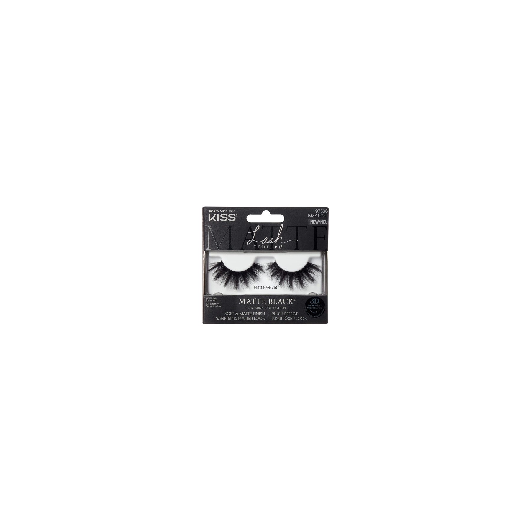 KISS Lash Couture Matte Black 02 Black Matte Velvet