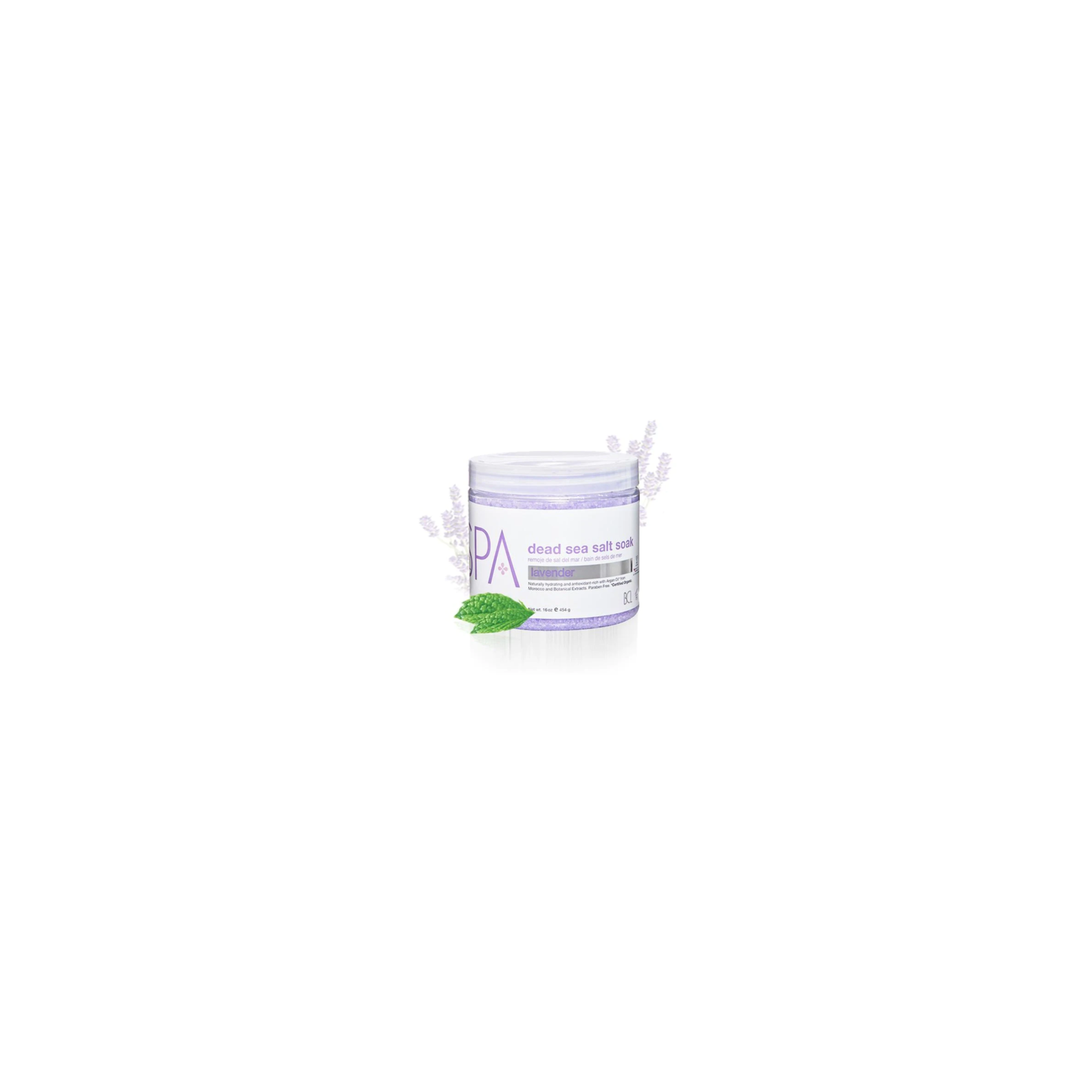 BCL Spa Lavender Mint Dead Sea Salt Soak 16oz