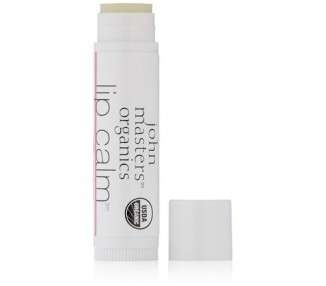 John Masters Organics Raspberry Lip Calm 95% Organic USDA Certified Ultra Hydrating 0.15oz