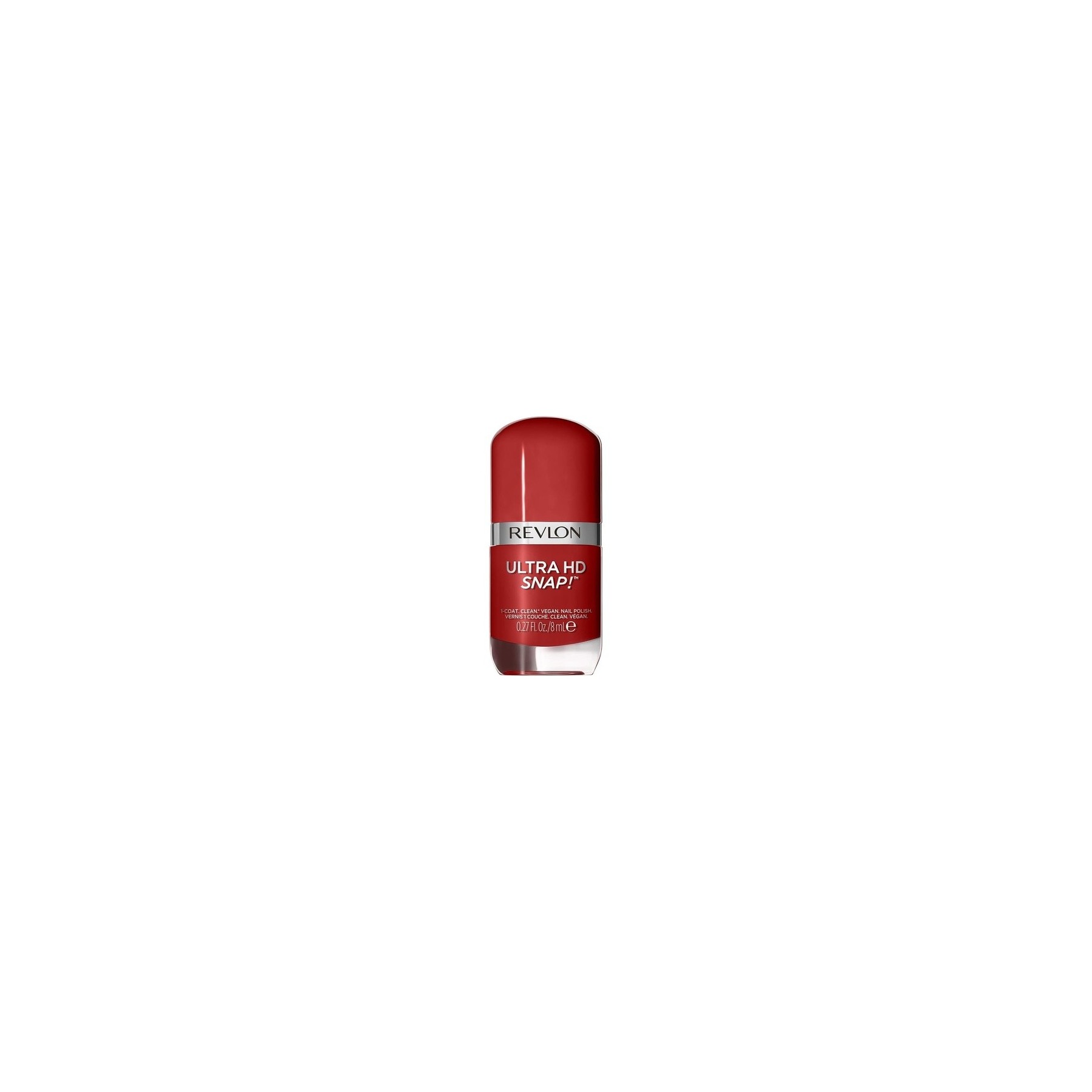 Revlon Ultra HD Snap Nail Polish Long Lasting Vegan Formula Quick Drying One-Coat Full Coverage Colour 8ml Red and Real