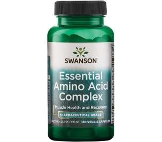 Swanson Ajipure 9 Essential Amino Acid Formula Pharmaceutical Grade 60 Veg Capsules