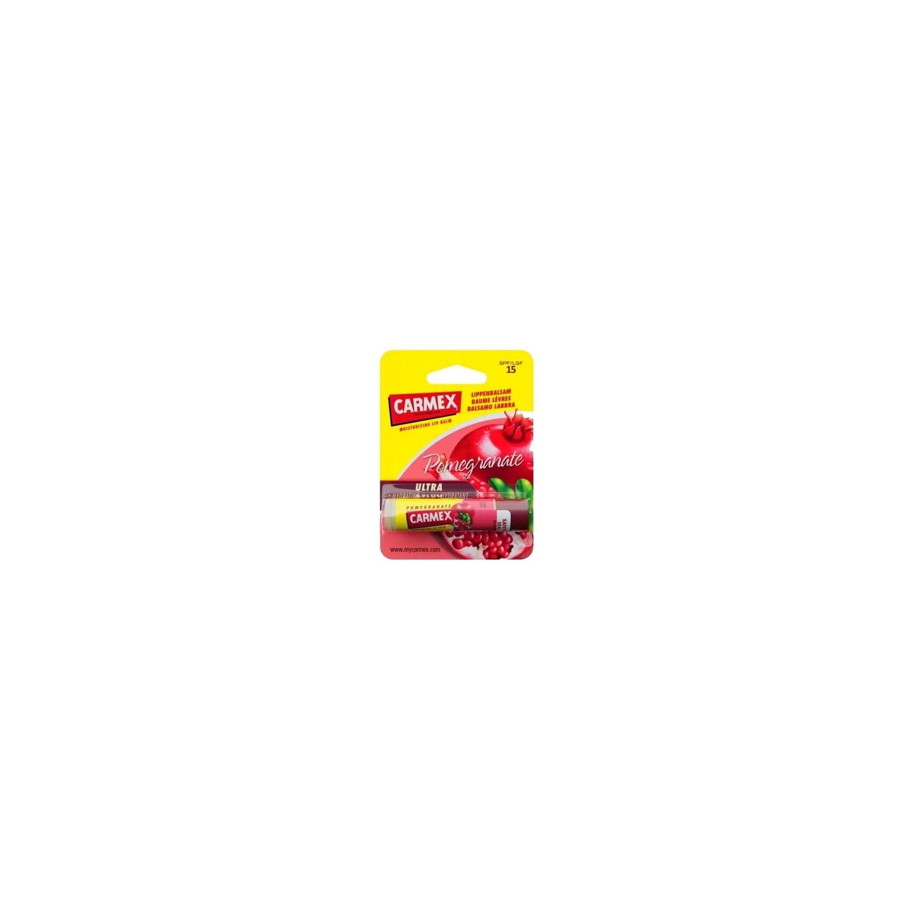 Carmex Pomegranate SPF15 Moisturising Lip Balm 4.25g