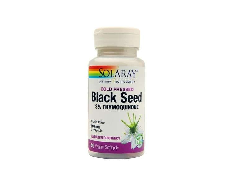 Black Seed Solaray 60 Vegan Softgel