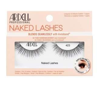 Ardell Naked Lashes Real Hair Eyelashes Original Unmistakable Look Style 423
