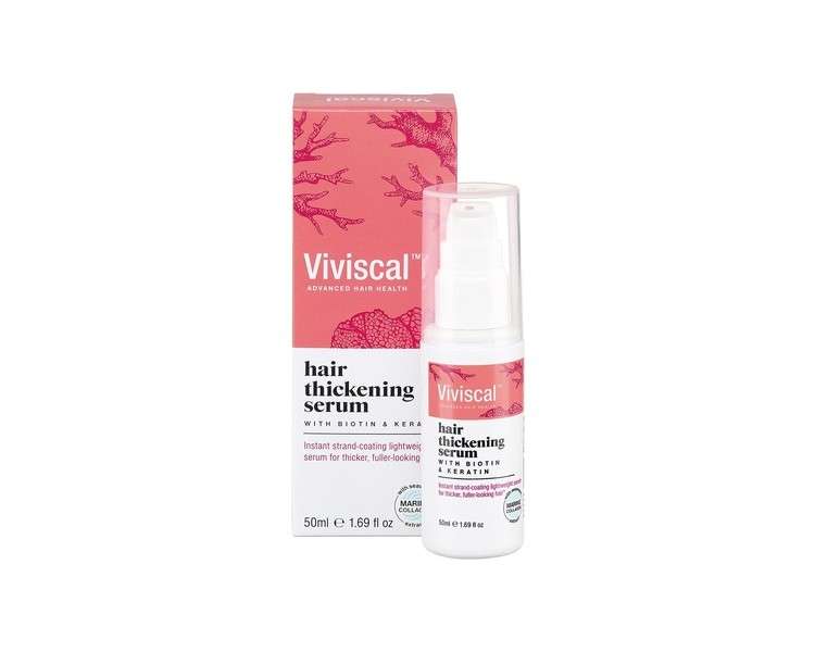 Viviscal Hair Thickening Serum for Naturally Thicker and Fuller Looking Hair 50ml