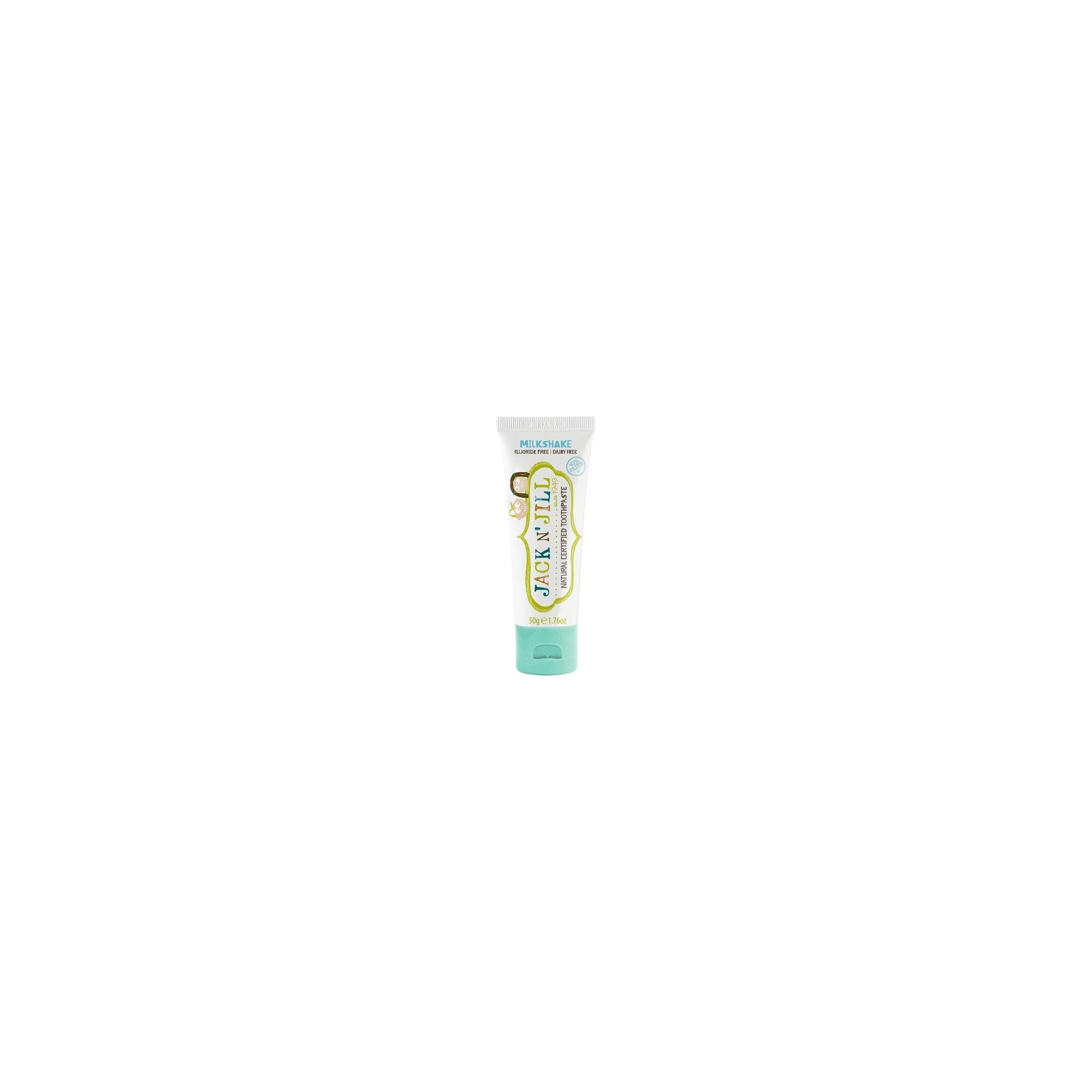 Jack N' Jill Kids Natural Toothpaste Helps Soothe Gums and Fight Tooth Decay Milkshake Flavour 50g