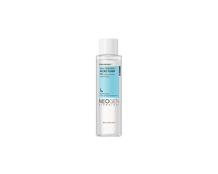Neogen DERMALOGY Real Ferment Micro Collection Rice & Hyaluronic Acid Micro Toner 5.07 Fl Oz (150 ml)