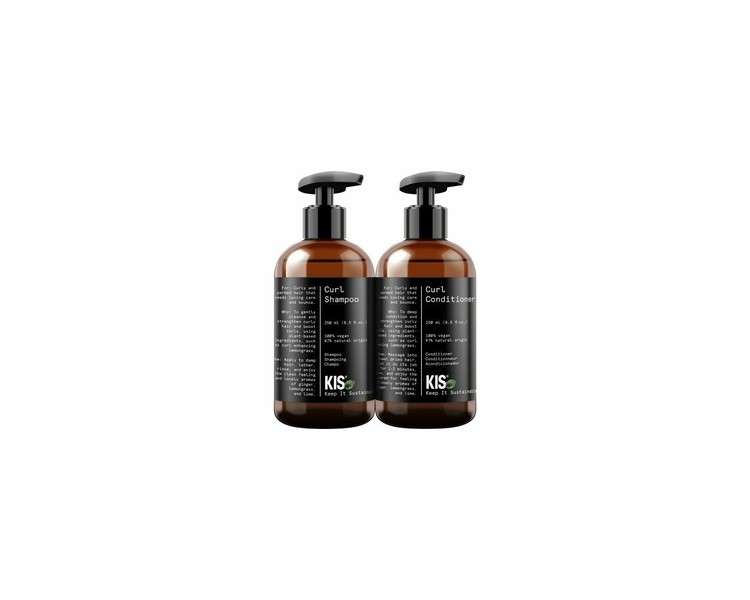 Kis Green Curl Duoset Shampoo 250ml and Conditioner 250ml Vegan 100%