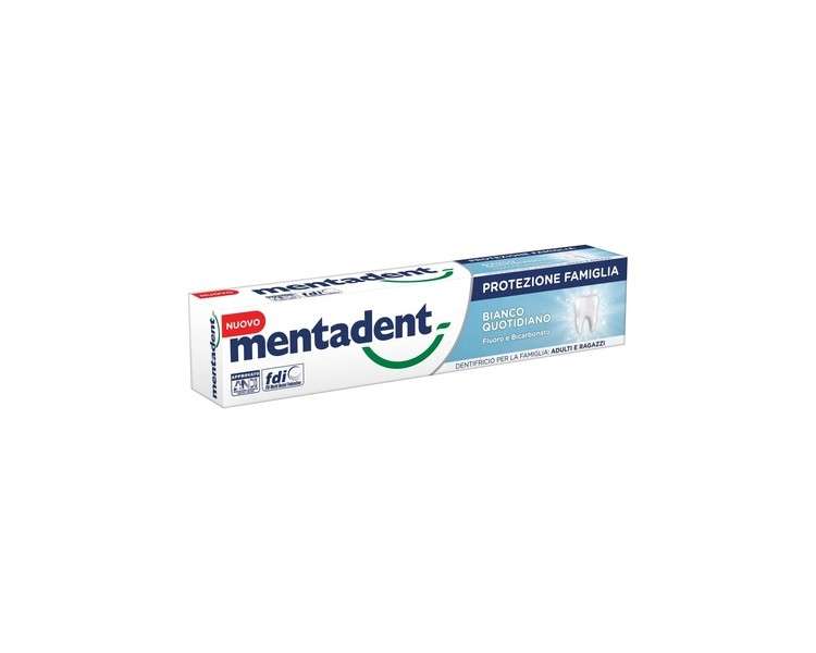 Mentadent Family Protection White Toothpaste 75ml