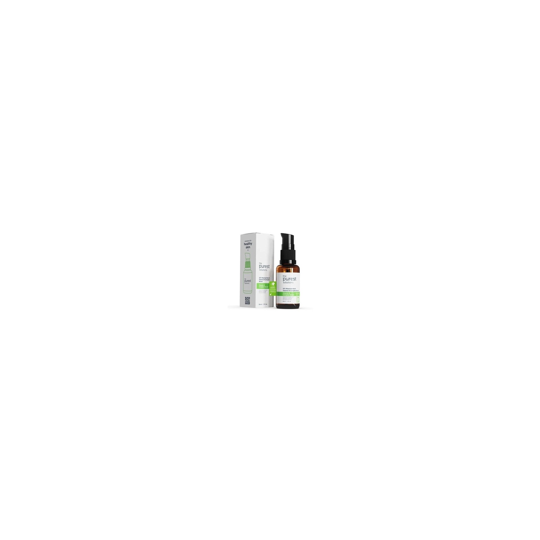 The Purest Solutions Vitamin B Complex Serum with Niacinamide 10% - Anti-Sensitizing, Anti-Redness, Skin Regenerating - Vegan, Cruelty-Free, Environmentally Friendly 30ml