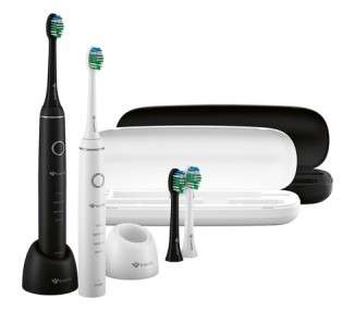 TrueLife SonicBrush Compact Duo Set with 2 Sonic Brushes - 4 Cleaning Modes, 70,000 Movements per Minute