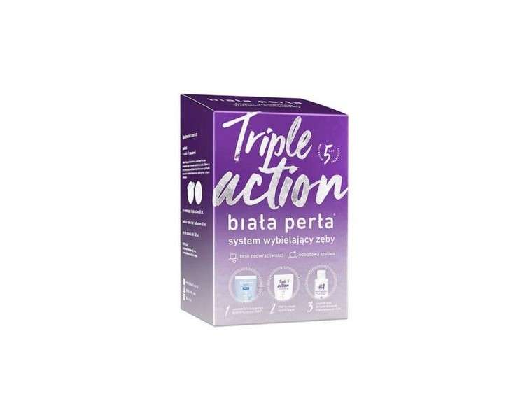 Biała Perła Triple Action Teeth Whitening Kit for Home Use