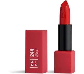 3INA MAKEUP The Lipstick 244 Red with Vitamin E and Shea Butter Long Lasting Matte Finish