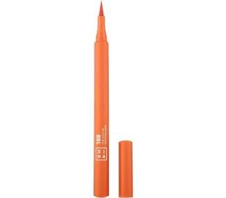 3INA MAKEUP The Color Pen Eyeliner 188 Orange Liquid 10h Longwear Smudge-proof Formula for Sensitive Eyes Vegan - Cruelty Free