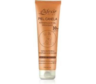 Elifexir Piel Canela Tanning Cream and Self-Tanning for the Face with SPF30 Sun Protection 150ml