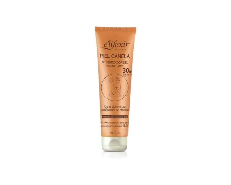 Elifexir Piel Canela Tanning Cream and Self-Tanning for the Face with SPF30 Sun Protection 150ml