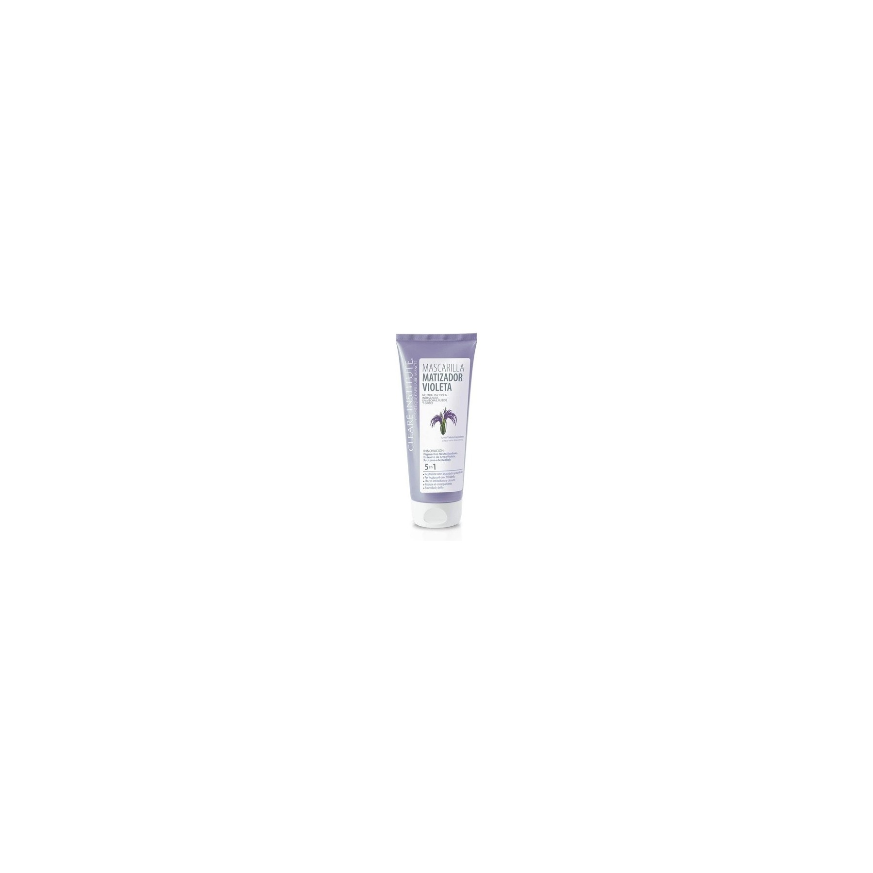 Clearé Institute Purple Matte Mask for Highlights, Blondes, and Grey Hair 200ml