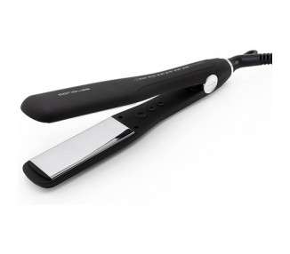 Corioliss Professional Titanium Wide Flat Iron Hair Straightener with Adjustable Temperature Black Soft Touch