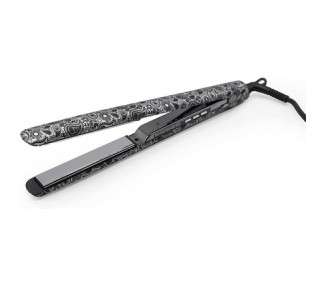 Corioliss C3 Paisley Silver Soft Touch Hair Straightener with Titanium Plates and Curling for Fine Hair