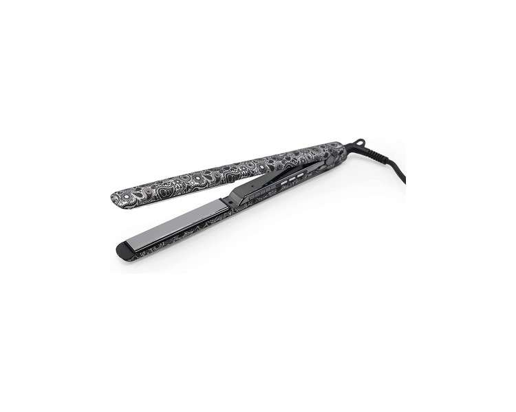 Corioliss C3 Paisley Silver Soft Touch Hair Straightener with Titanium Plates and Curling for Fine Hair