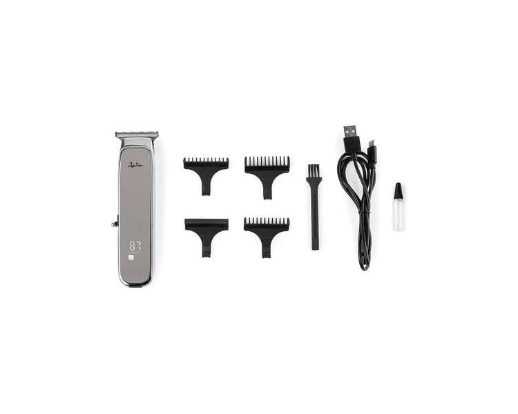 JATA JBCP3315 Men's Hair Clipper and Shaver with 3 Cutting Guides 1-2-3mm Lithium Battery - 80 Minute Life with Accessories
