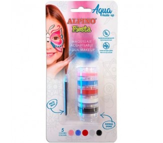 Aqua Make Up Alpine Party 5 Color Watercolor Face Makeup for Party Carnival Halloween