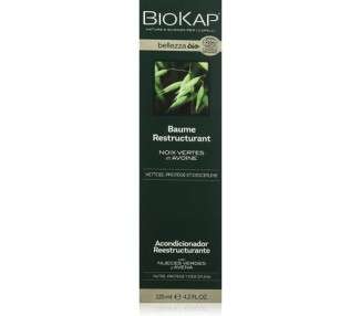 BIOKAP BELLEZZA BIO Restructuring Conditioner 125ml for All Hair Types - Detangles and Nourishes Hair - Vegan