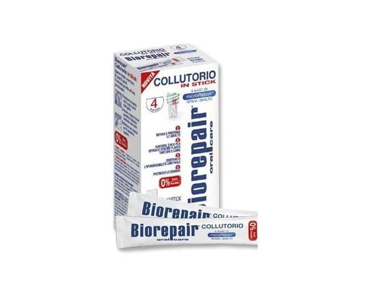 Biorepair Collutorio in Stick Antibacterial Mouthwash 144ml 12 Sticks