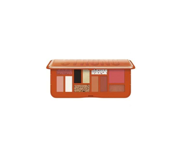 Pupa Strong Cosmetic Bag 004 Orange Face and Eye Palette 12g
