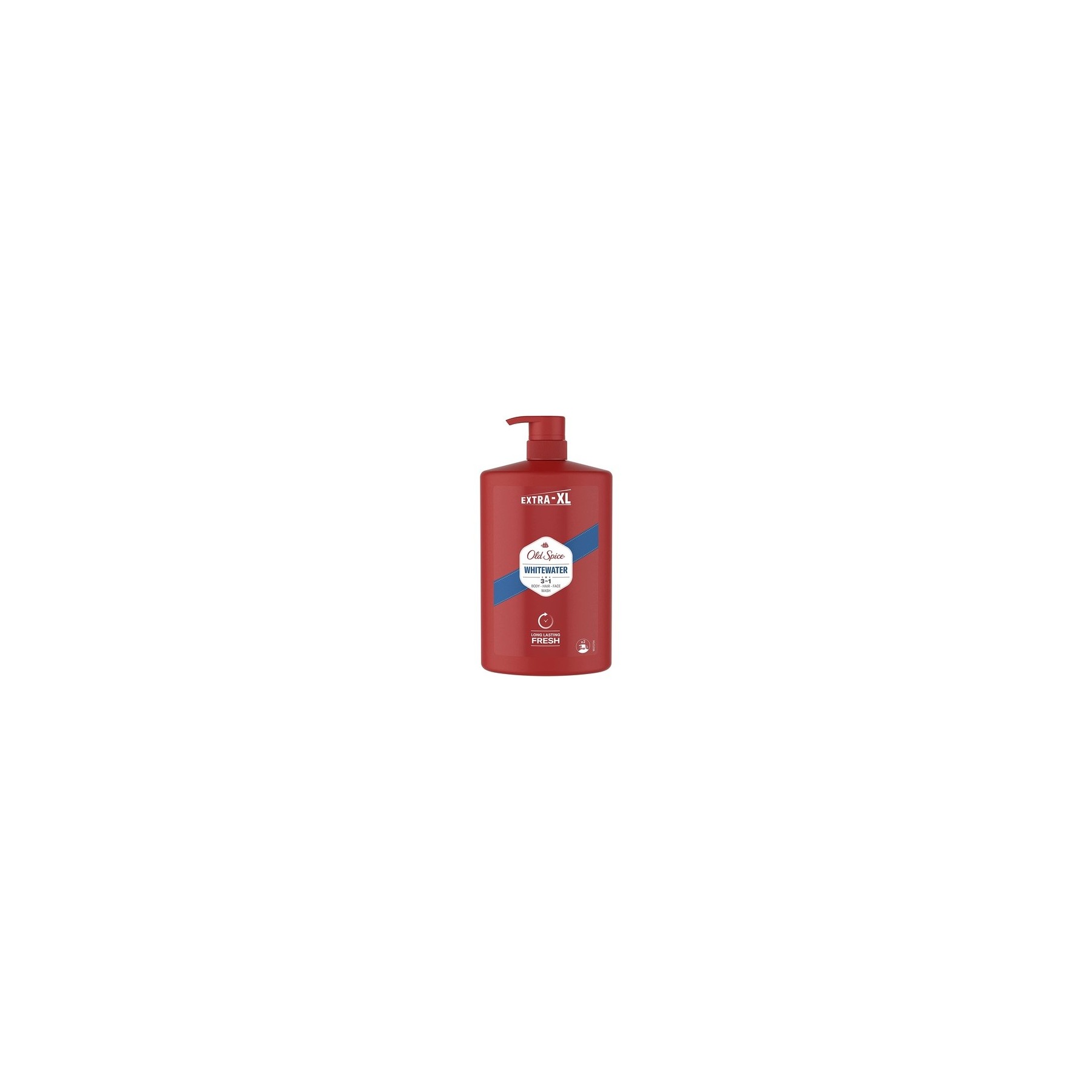 Old Spice Whitewater Shower Gel & Shampoo For Men 1000ml 3-in-1 Body-Hair-Face Wash Long-lasting Fresh