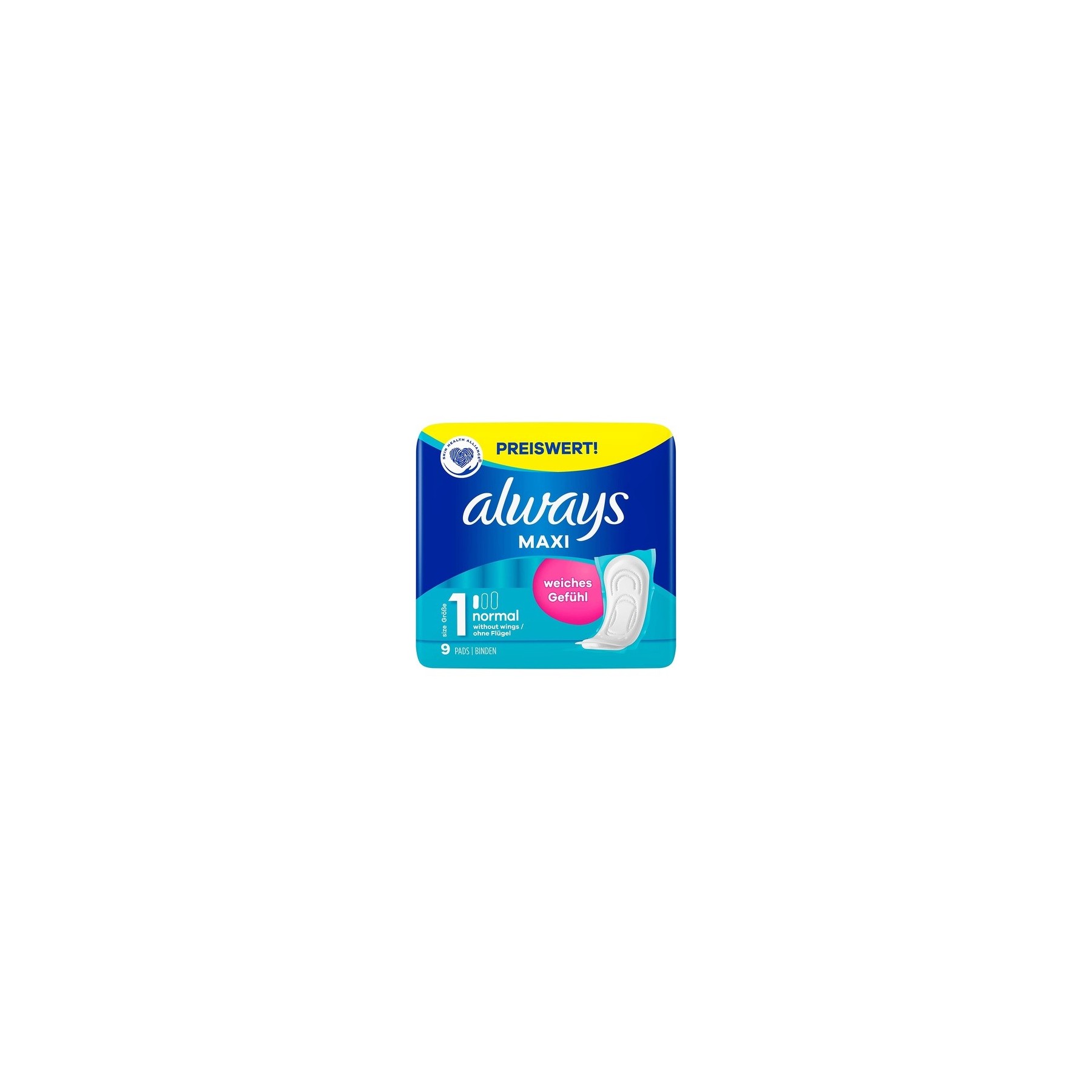 Always Maxi Normal Pads Size 1 Soft Feel
