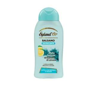 Splend'Or Balsam Conditioner with Clay and Lemon 300ml for Normal and Oily Hair