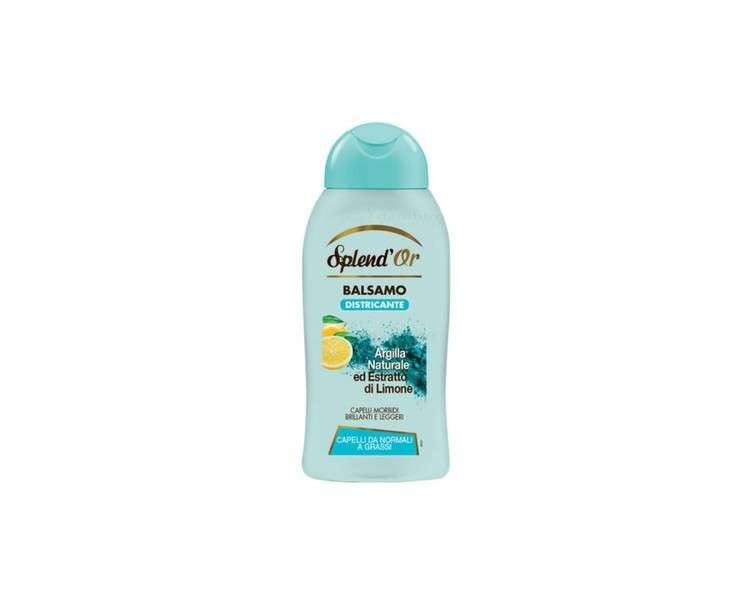 Splend'Or Balsam Conditioner with Clay and Lemon 300ml for Normal and Oily Hair