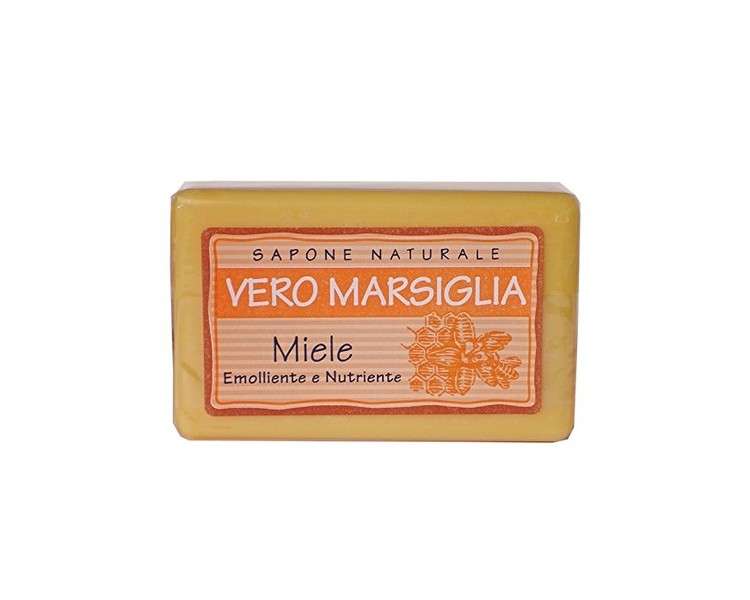 Saponeria Nesti Firenze Vero Marsiglia Honey Soap 5.29 Ounce 150gr - Pack of 3