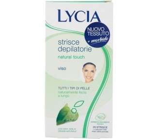 Lycia Natural Touch Face Depilatory Strips 20 Pack