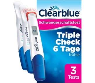 Clearblue Ultra Early Pregnancy Test Triple-Check Combo Pack 3 Tests - Results 6 Days Early