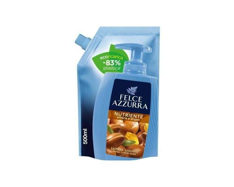 Felce Azzurra Paglieri Nutriente Ambra & Argan Liquid Soap 500ml Refill