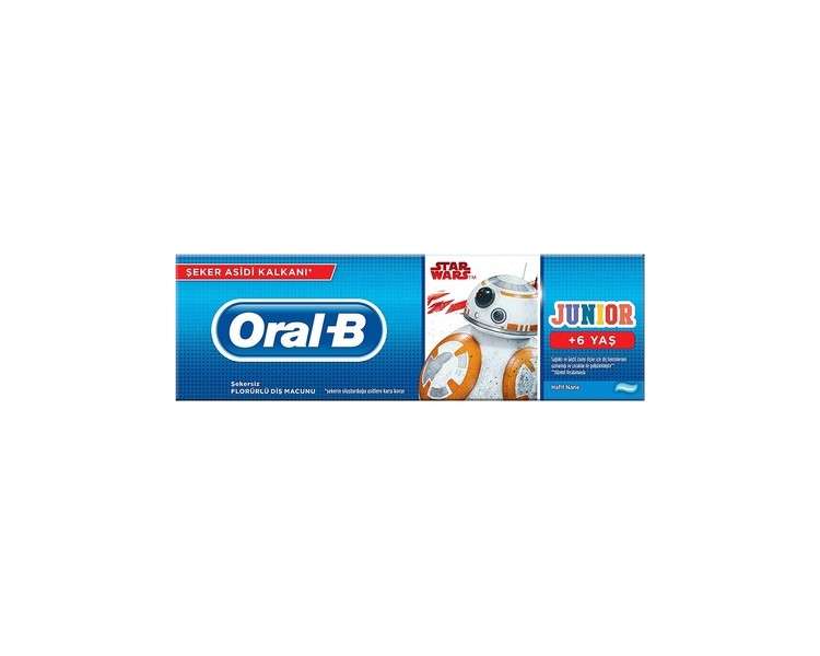 Oral-B Junior Disney Star Wars Toothpaste Mild Mint 75ml