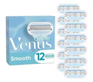 Gillette Venus Smooth Razor Spare blades, 12 pcs