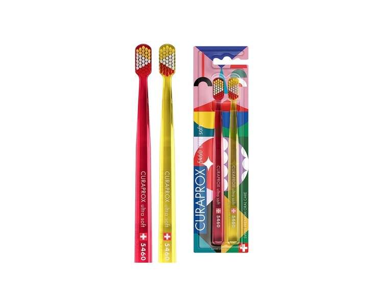 Curaprox CS 5460 Manual Toothbrush Ultra Soft Special Edition Power Smile - Pack of 2