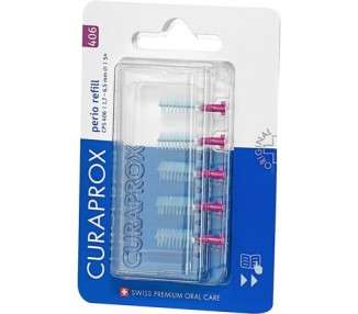 Curaprox Interdental Brushes CPS 406 Perio Refill Pink 1.7mm Diameter 6.5mm Effectiveness